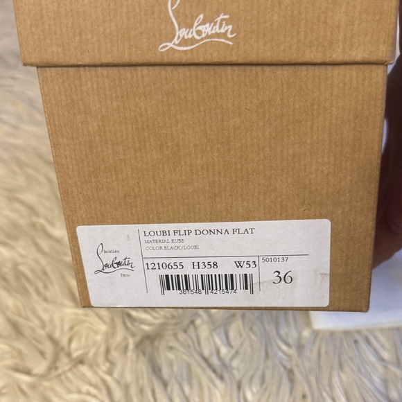 Christian Louboutin Red Sandals with Black Straps size 36 - Picture 6 of 7